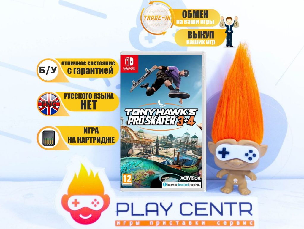 Tony Hawk`s Pro Skater 3 + 4 (Switch) б/у