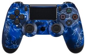 Геймпад Playstation 4 Реплика (Синий с рисунком)
