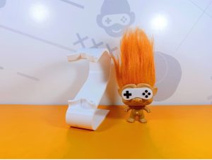 Держатель для 2 геймпадов PS3/PS4/PS5 (3D печать) белый