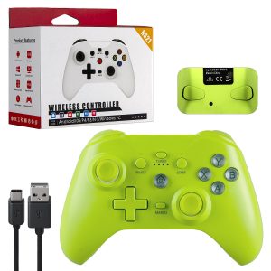 Геймпад беспроводной NS21 для Switch, Android, iOS, PS3, PS4 и ПК (салатовый) б/у