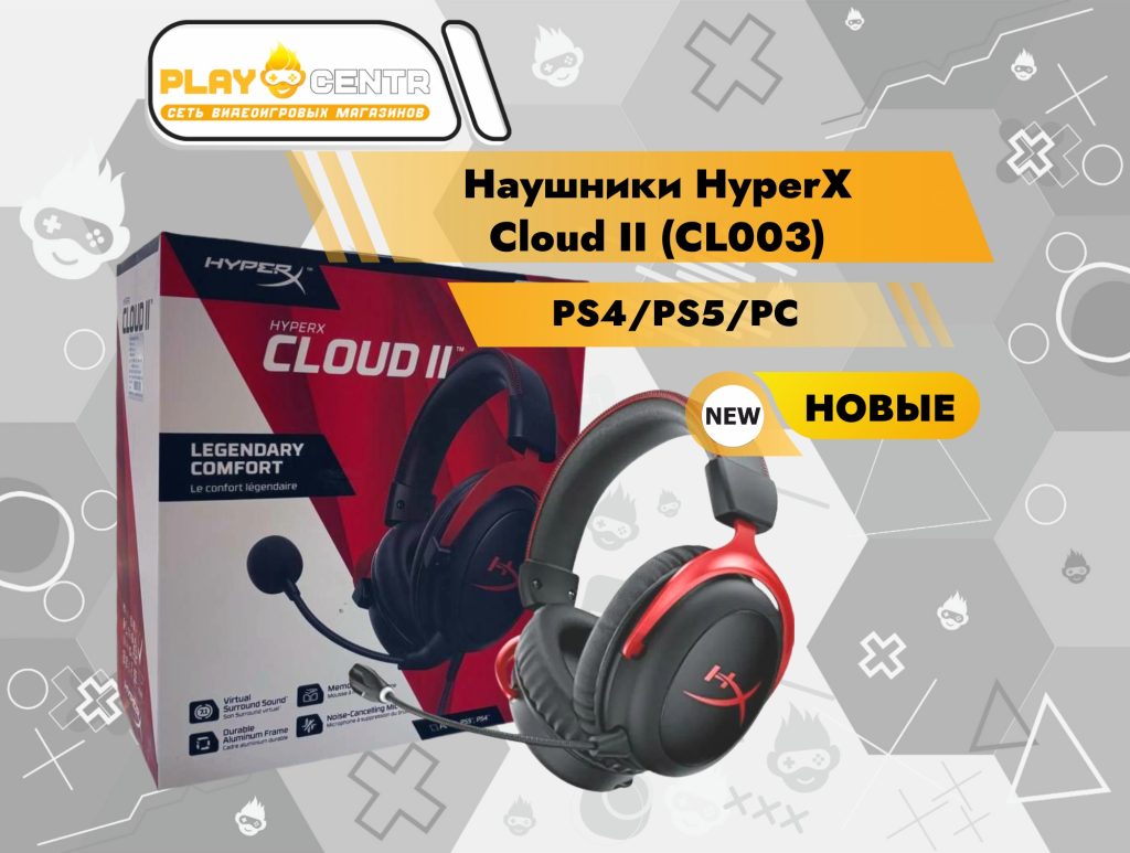 Наушники HyperX Cloud II (CL003) PS4/PS5/PC