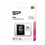 Карта памяти micro SDXC 256Gb Silicon Power Elite Class 10 UHS-I U1 A1 + ADP (100/10 Mb/s)