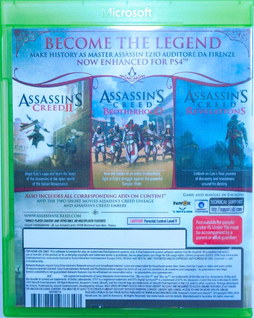 Assassin's Creed: Эцио Аудиторе Коллекция (Ezio Collection) [рус.озвучка] (Xbox One) б/у