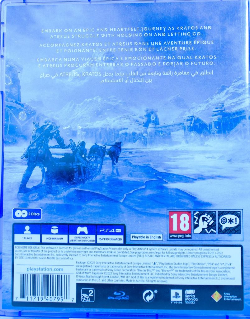 God of War: Ragnarok (Рагнарёк) (PS4) б/у