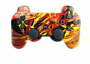 Геймпад для PS3 Жёлтое Граффити