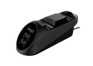 Зарядная станция 2 джойстиков PS4 +индикатор заряда Ipega PG-9180