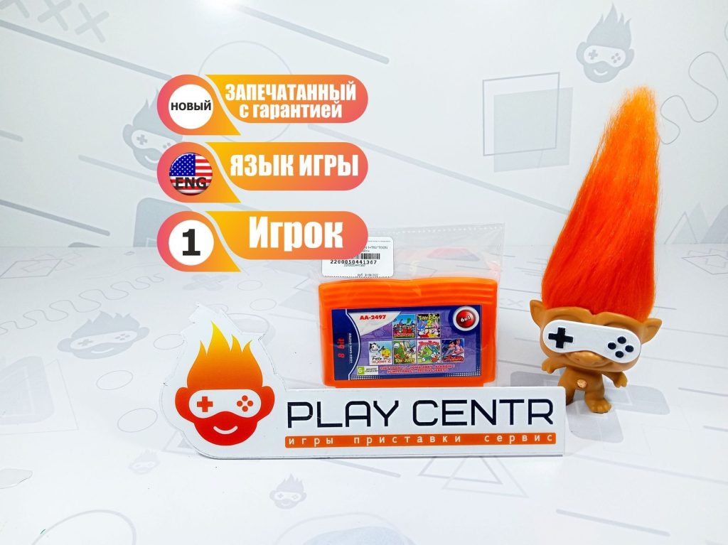 8bit: 6в1 AA-2497 ALADDIN 1+TINY TOON 1+2+TOM & JERRY+