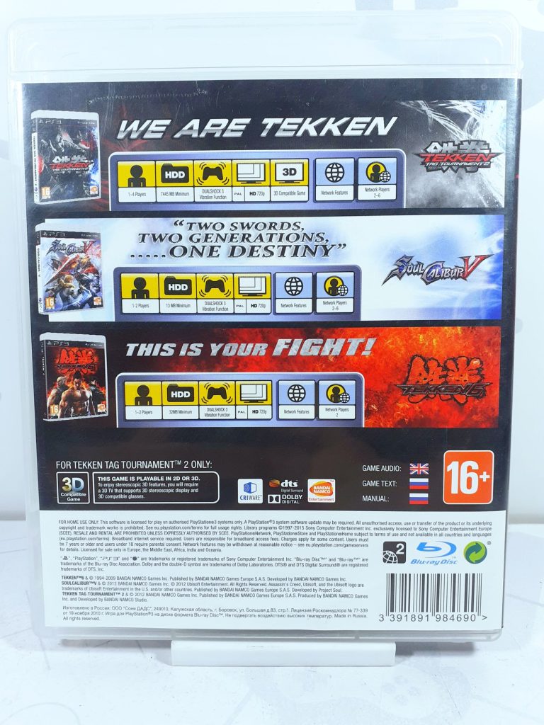Fighting Edition: Tekken 6+Soul Calibur 5+Tekken Tag Tournament [рус. субтитры] (PS3) б/у