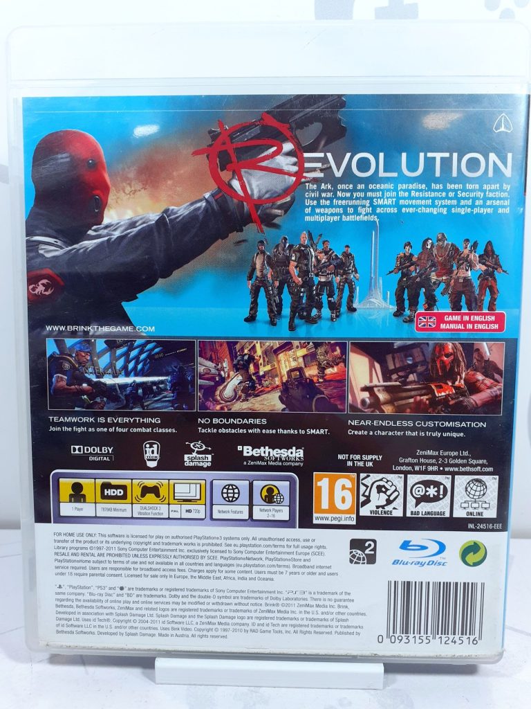Brink [Eng] (PS3) б/у