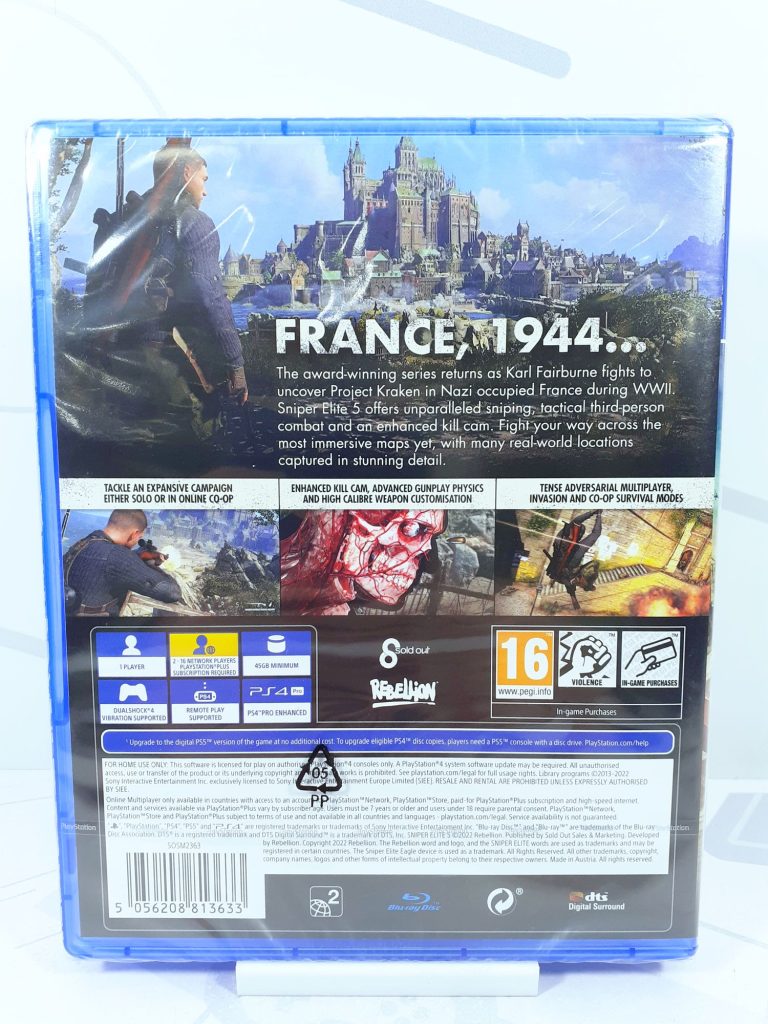 Sniper Elite 5 [рус.субтитры] (PS4)
