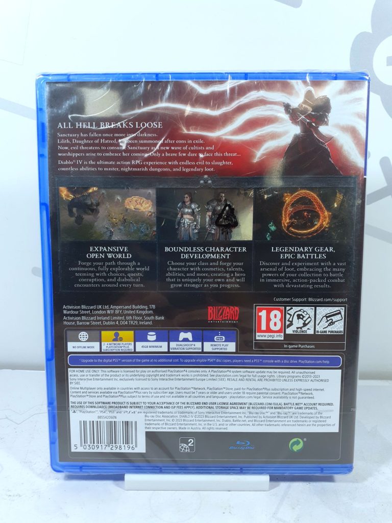 Diablo 4 [Сетевая игра,рус.озвучка] (PS4)