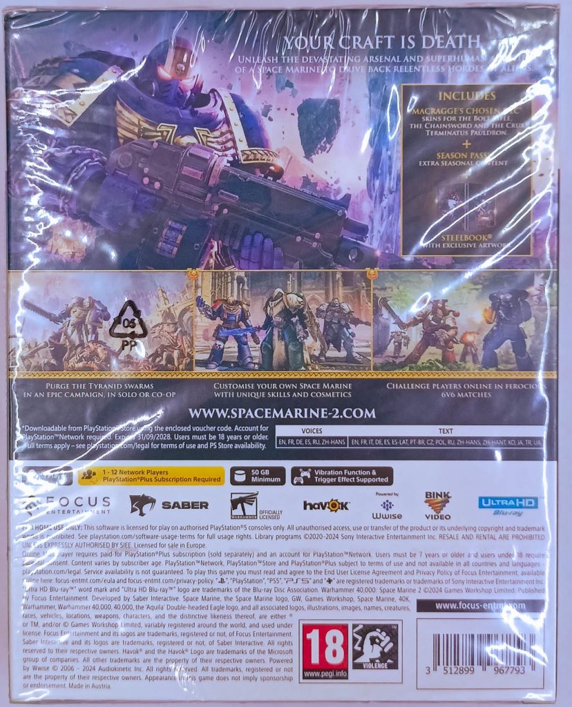 Warhammer 40000 Space Marine 2 Gold Edition [рус.озвучка] (PS5)