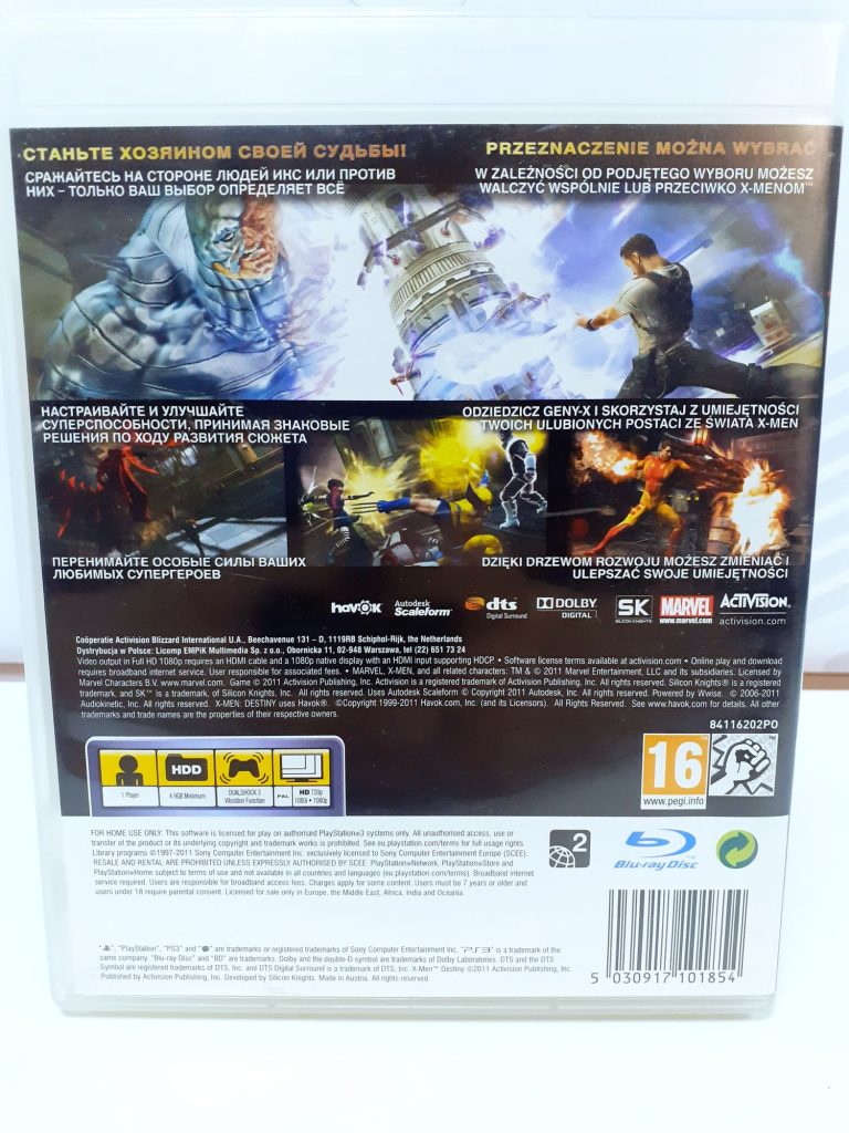 X-Men Destiny [Eng] (PS3) б/у