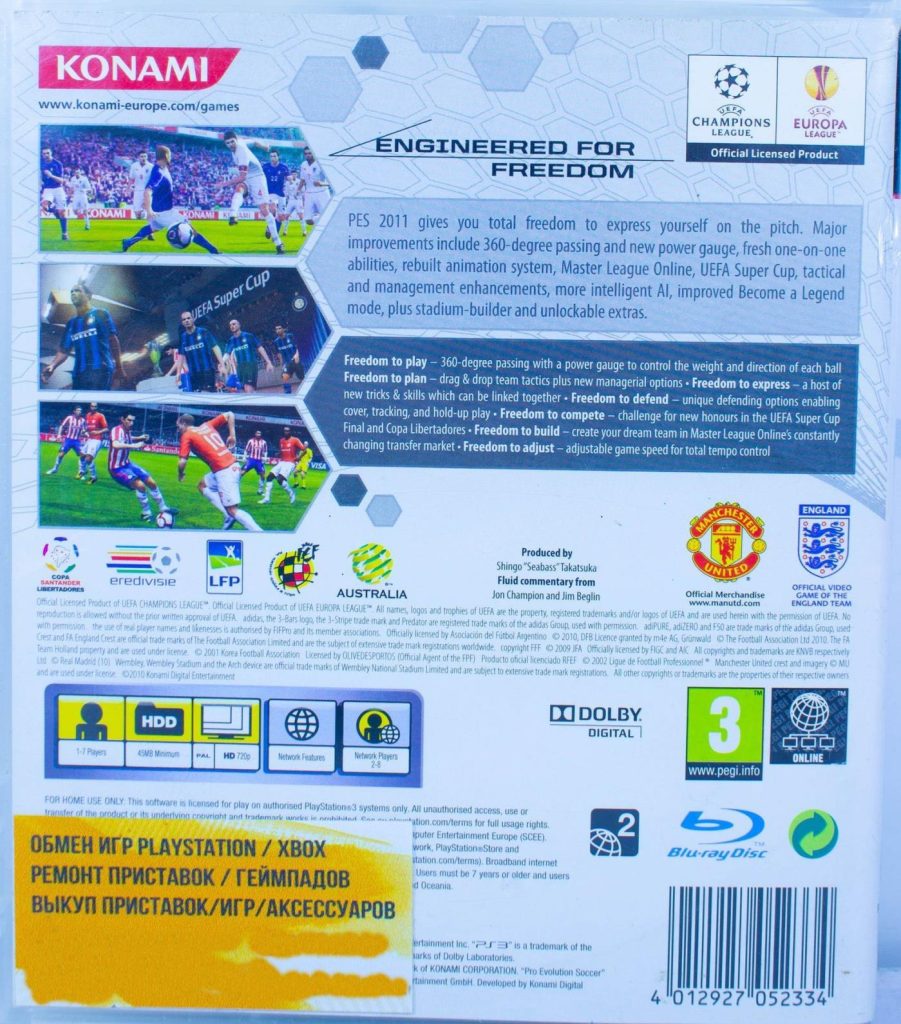 Pro Evolution Soccer 2011 (PES 2011) [рус.субтитры] (PS3) б/у