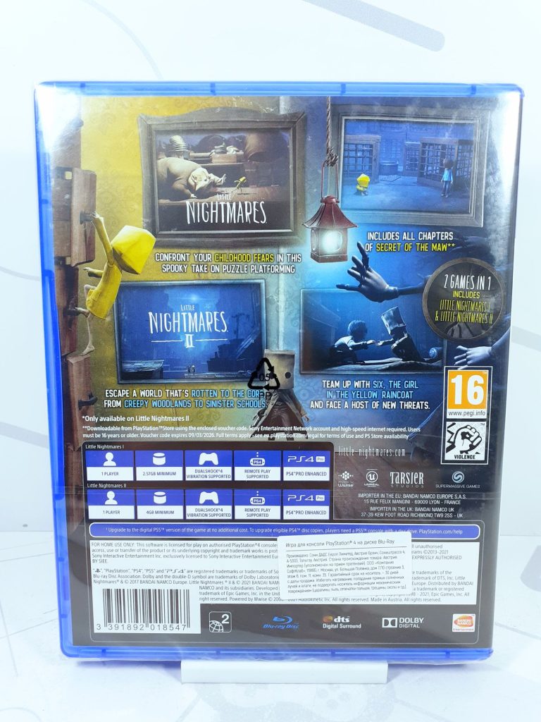Little Nightmares 1 + 2 [рус.субтитры] (PS4)
