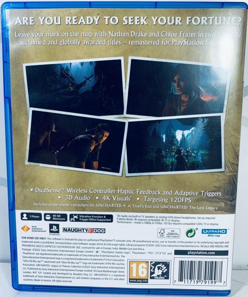 Uncharted: Наследие воров. Коллекция [рус.озвучка] (PS5) б/у