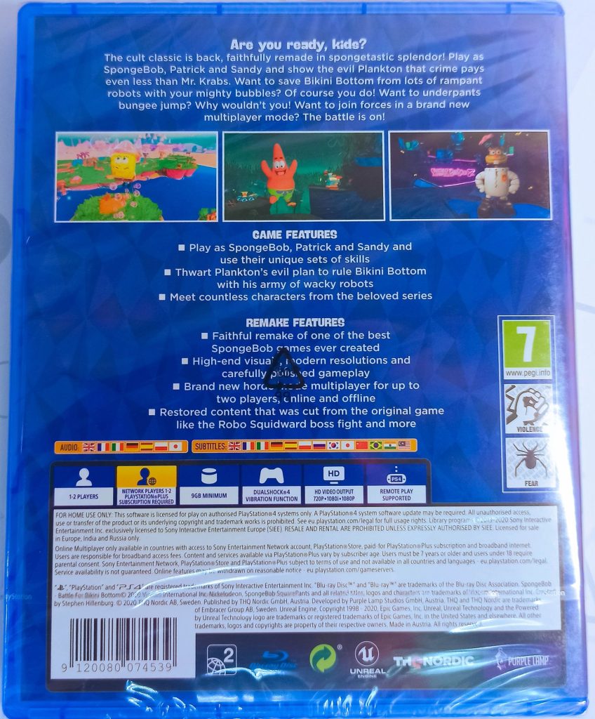 SpongeBob SquarePants: Battle for Bikini Bottom Rehydrated [Рус.субтитры] (PS4)