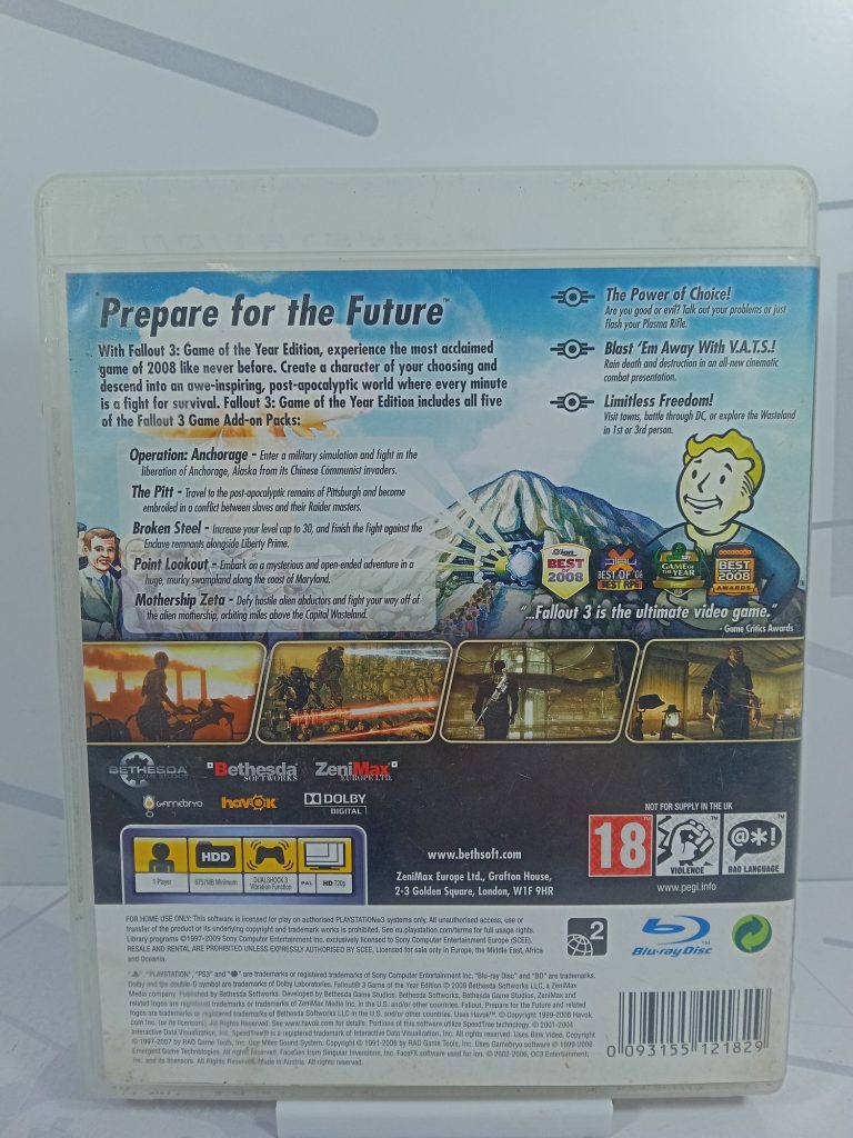 Fallout 3 Game of the Year Edition [Eng] (PS3) б/у
