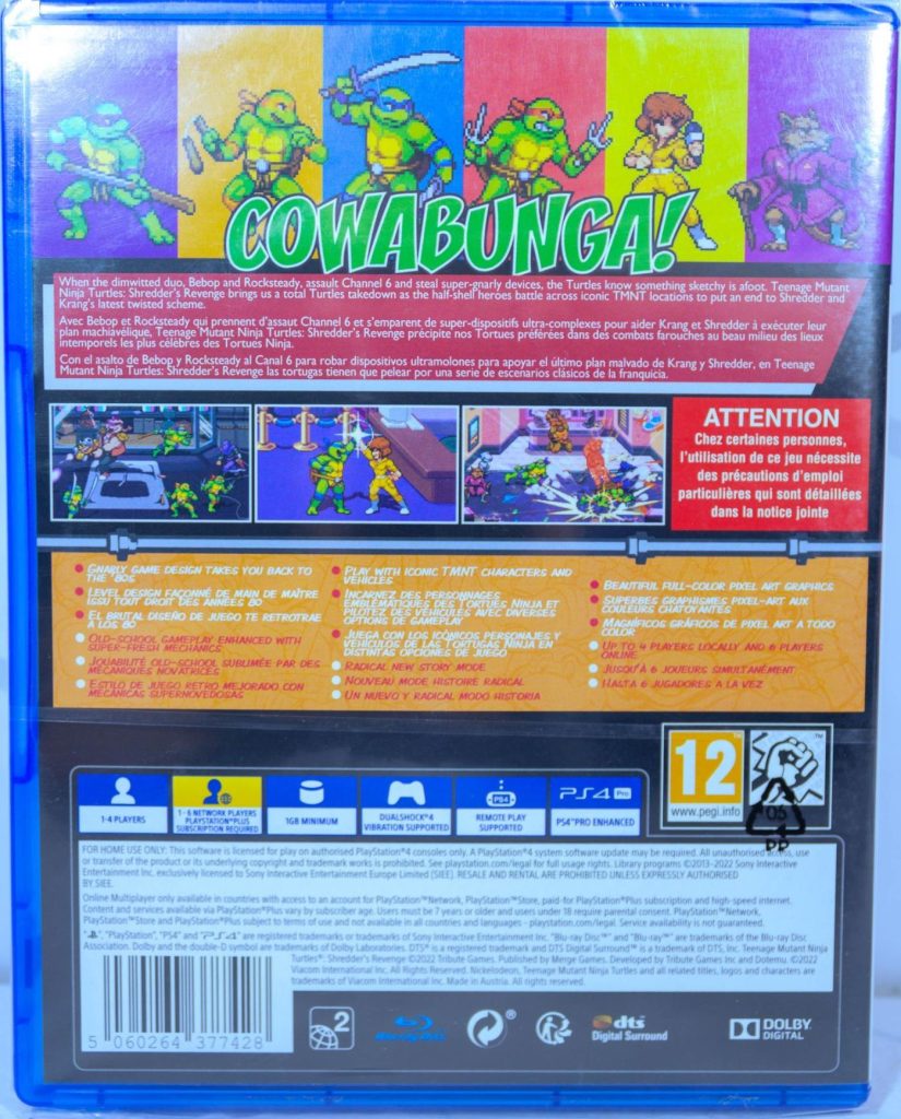 Teenage Mutant Ninja Turtles: Shredder's Revenge [Eng] (PS4)