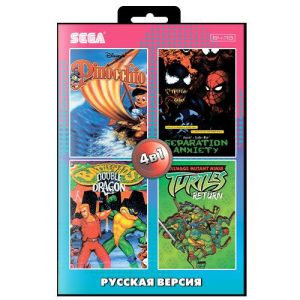 Картридж 16bit 4в1 AA-4404 PINOCIO/BATTLE TOADS & DOUBBLE DRAGON/NINJA TURTLE RETURN+
