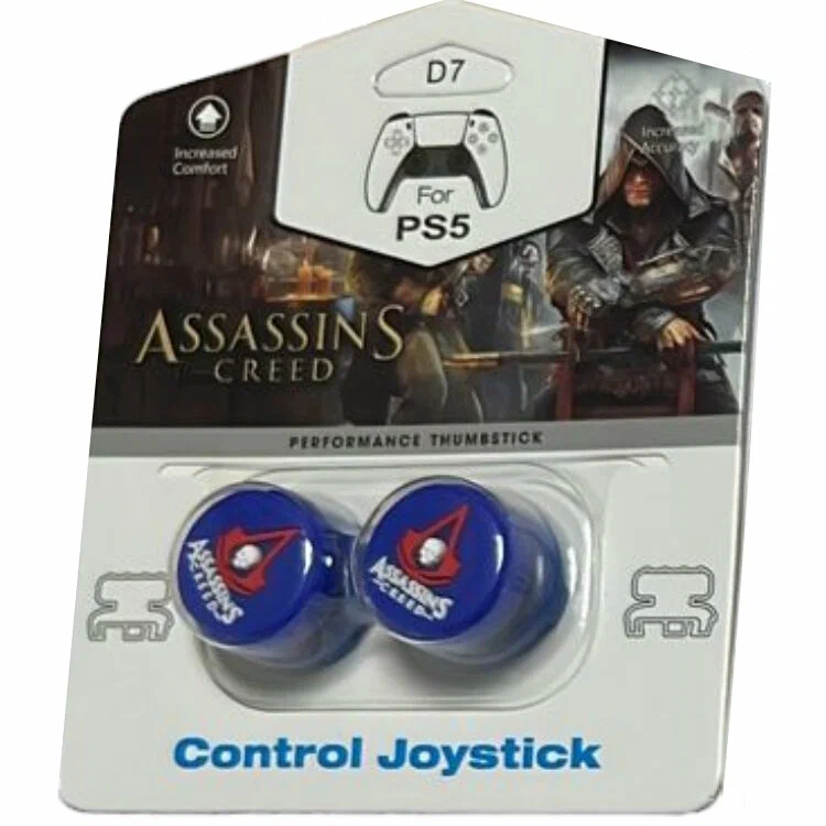 Накладки на стики пластик Assassin's Creed (Синие) 2шт